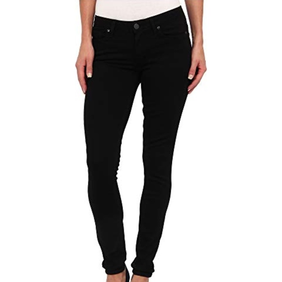 PAIGE Verdugo Ultra Skinny Jeans in Black (25) - Picture 2 of 3